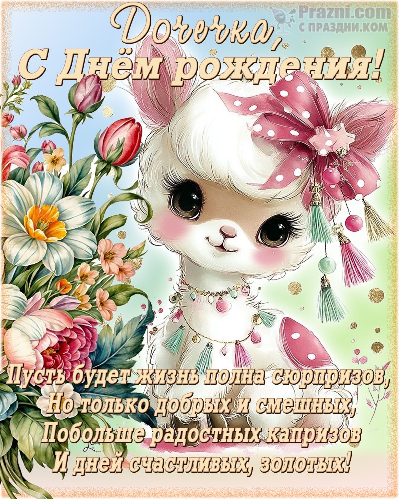 поздравление на День рождения дочери JPG