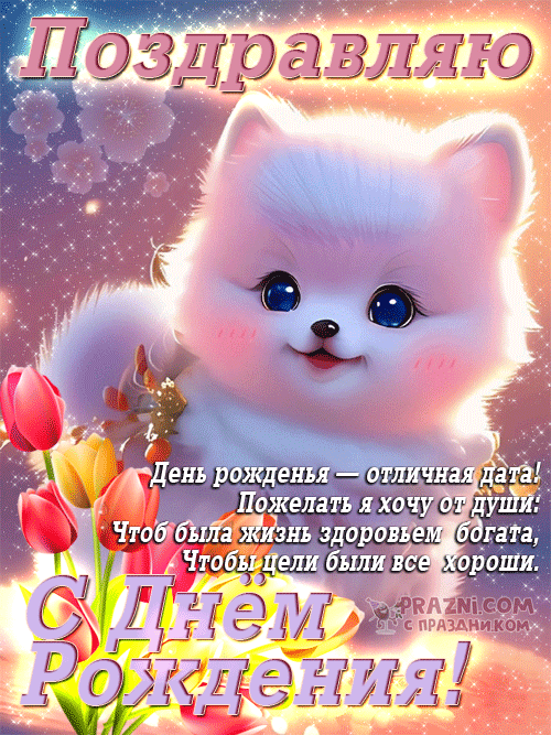 поздравление на День рождения GIF
