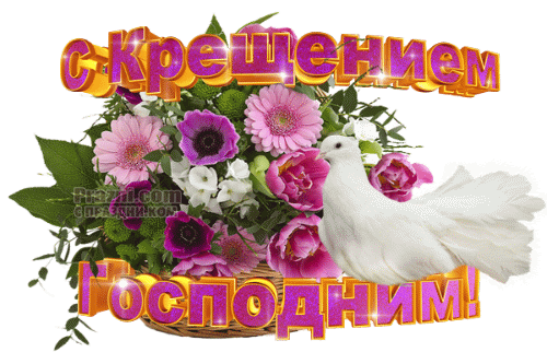 поздравление на Крещение Господне GIF